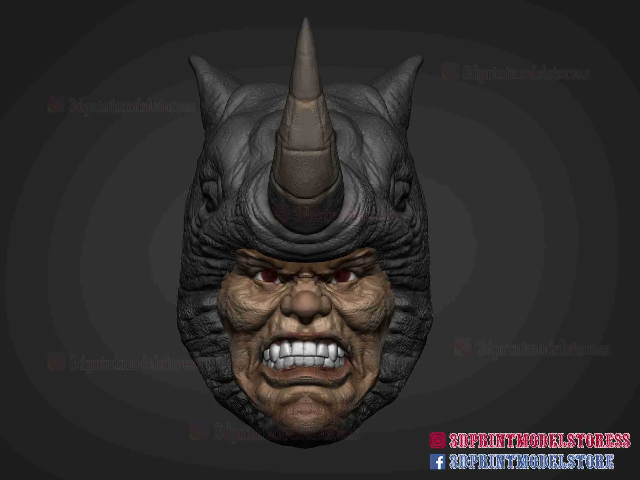 Rhino Head Sculpt - Marvel Comics
