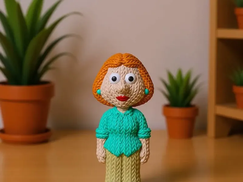 Lois Griffin from Family Guy Knitted - Crochet