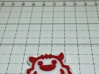 cute 2D monster keychain