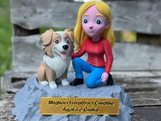 Dog Trainer Statue