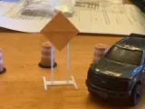 1/64 scale Road work sign-0