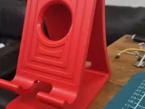 Modern Phone Stand with Charging Cable Access-4