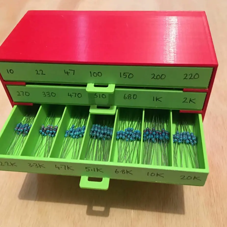 Resistor Storage Drawers