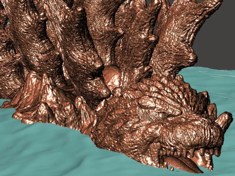 GODZILLA MINUS ONE -1 WATER SWIMMING GOJIRA KAIJU