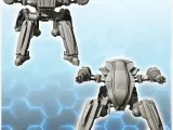 Cistia combat robot (7) - miniatures warhammer mini RPG scen-1