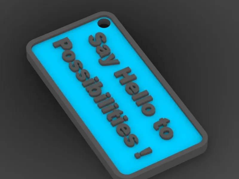 3D Quote Keychain - 13