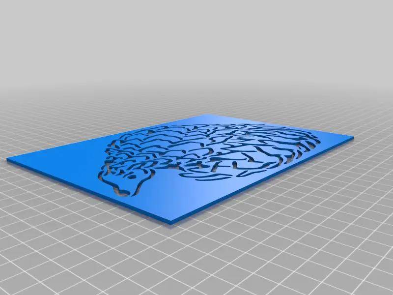 Free Digital Art STL Download - Pangolin stencilby SMT_M 🦊