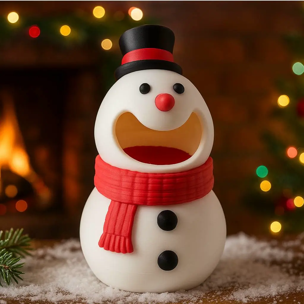 Snowman Candy Holder – Cute Christmas Treat Box