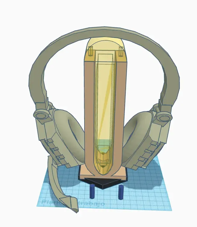 PORTA AURICULARES CON LUZ