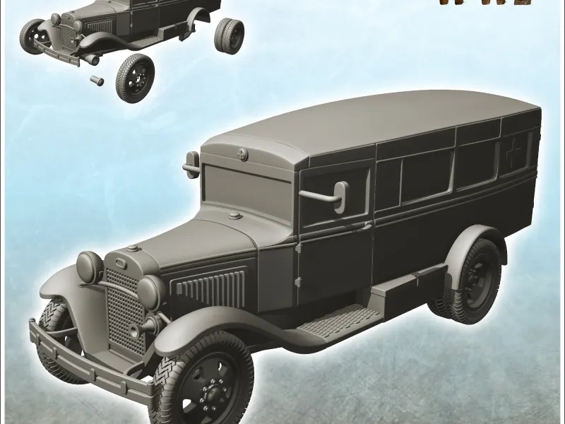 Camion GAZ-55 - Rusia URSS WW2 Flames of War Bolt Action