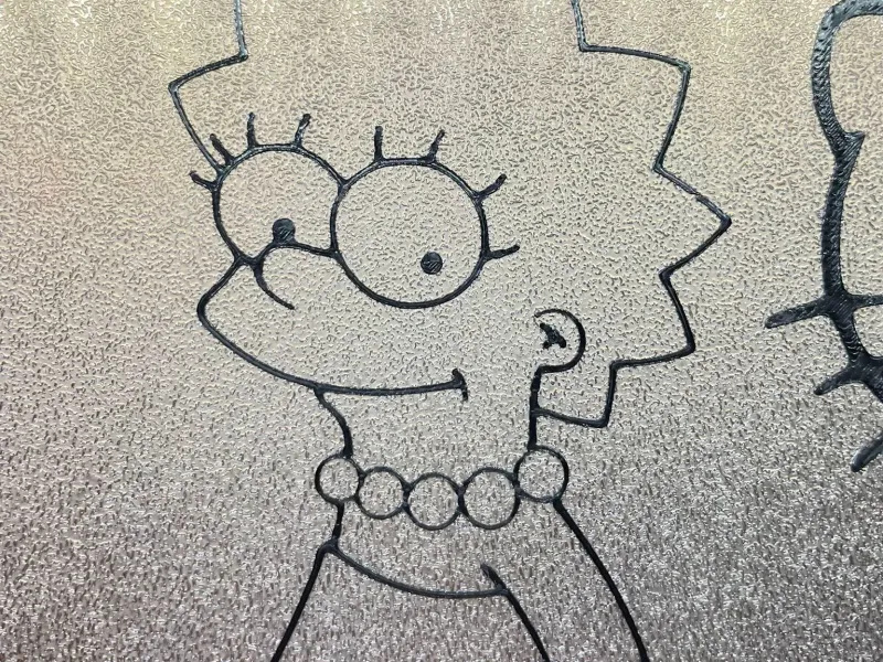 Arte de pared Lisa Simpson