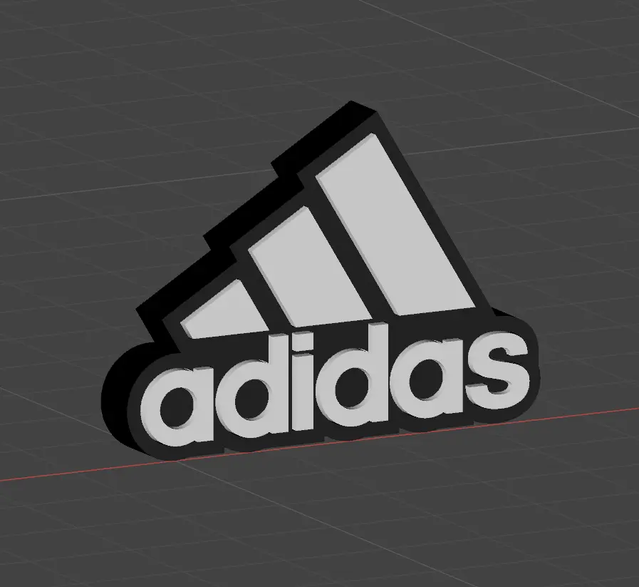 Adidas brand logo decor