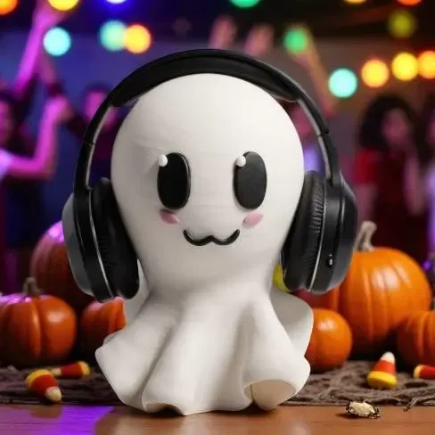 Headphone stand - Ghost girl