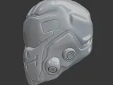 Sci-Fi Helmet – 3D Printable Model-0