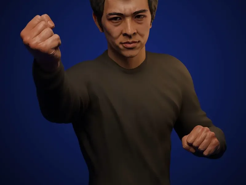 Jet Li 3d bust