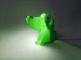 Quick-Print Origami Crocodile Night Lamp Ornament-7