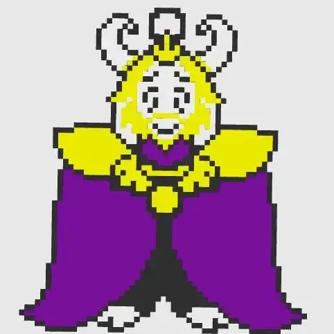 asgore undertale keychain