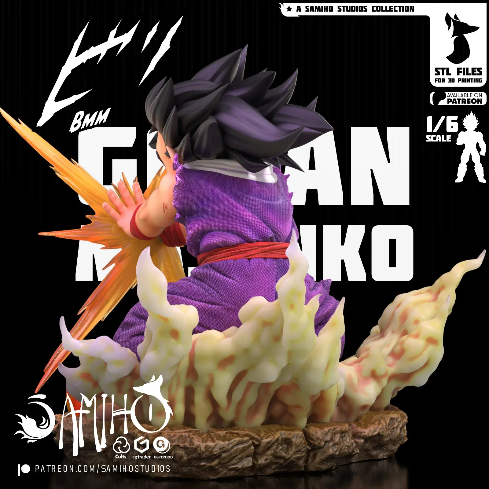 Characters & Creatures STL Descarga - Samiho Studios - Gohan Masenko ...