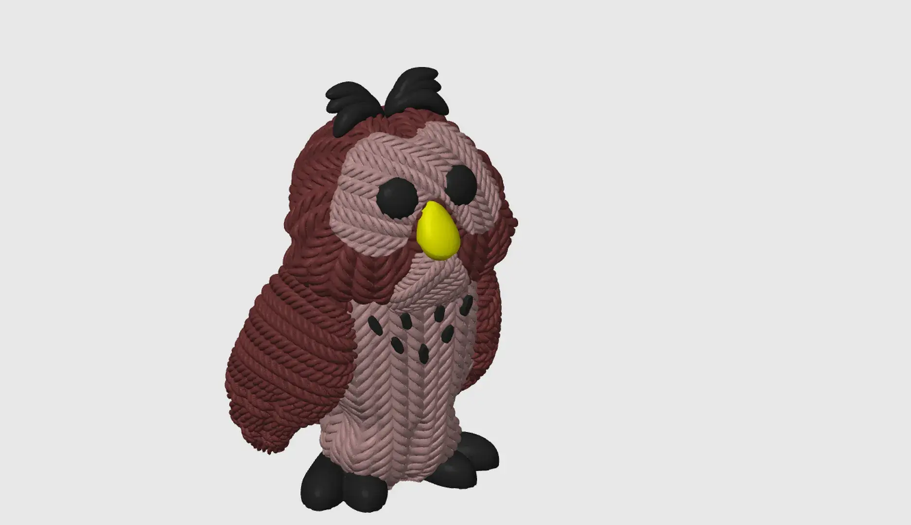 Crochet Mr Owl Winnie The Pooh Painted 3mf