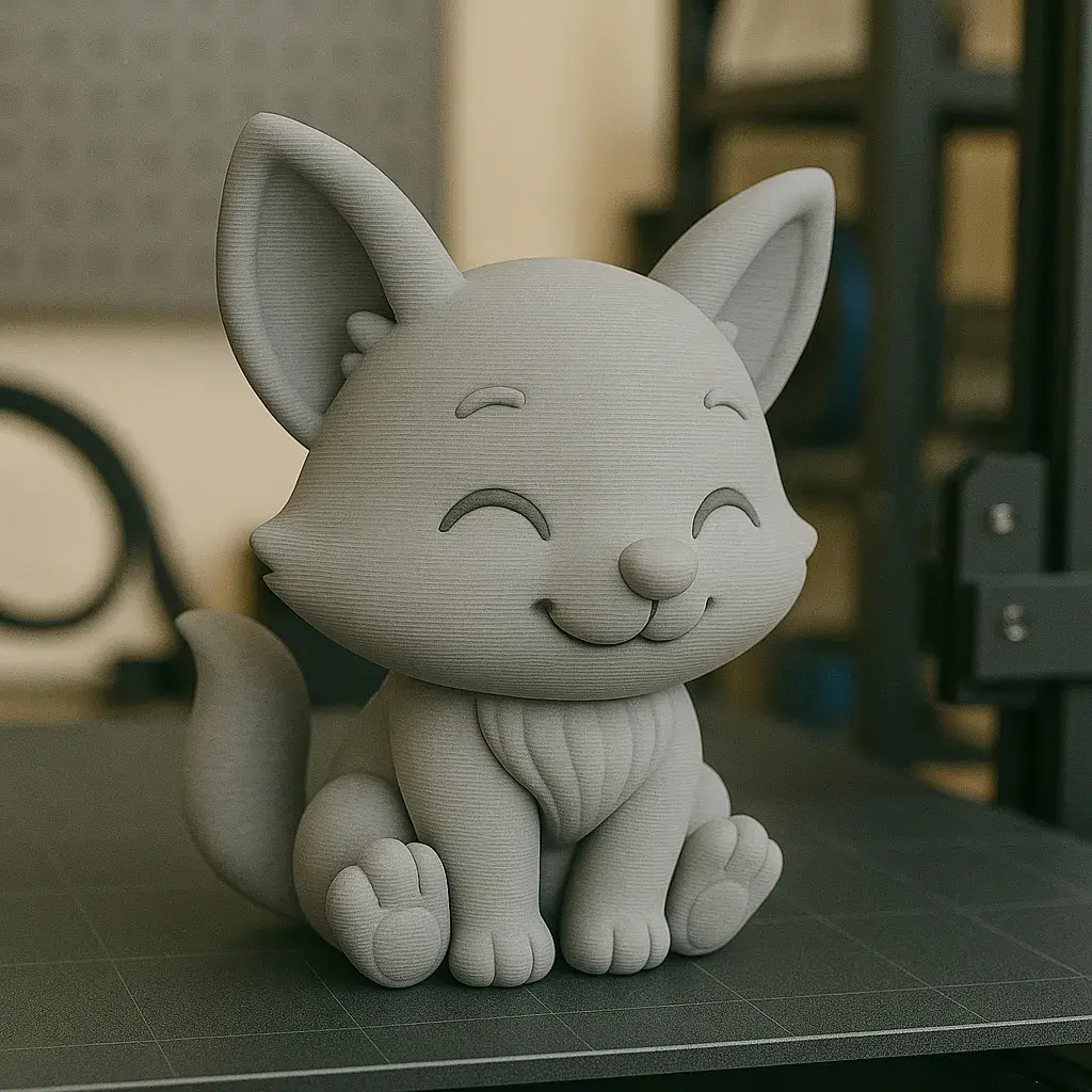 Puffu – Fox | Cute Chibi 3D Printable Figure