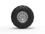 Front wheel from Mud dragster Version 4 Scale 1:25-6