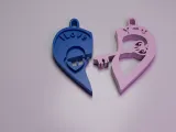 HEART LOCK AND KEY CHAIN-1