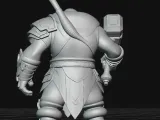 dwarf warrior from the future with a hammer-2