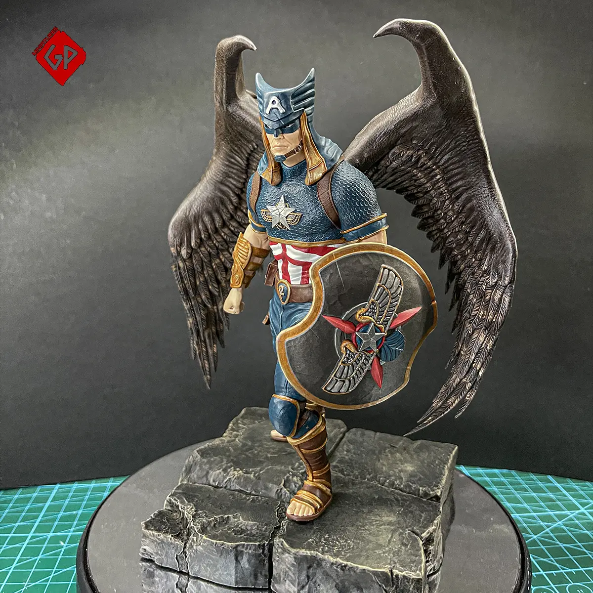 Captain America Egyptian God Themed - Ready for printing