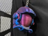Astronaut Helmet Keychian 001 - Print in place - STL File-0