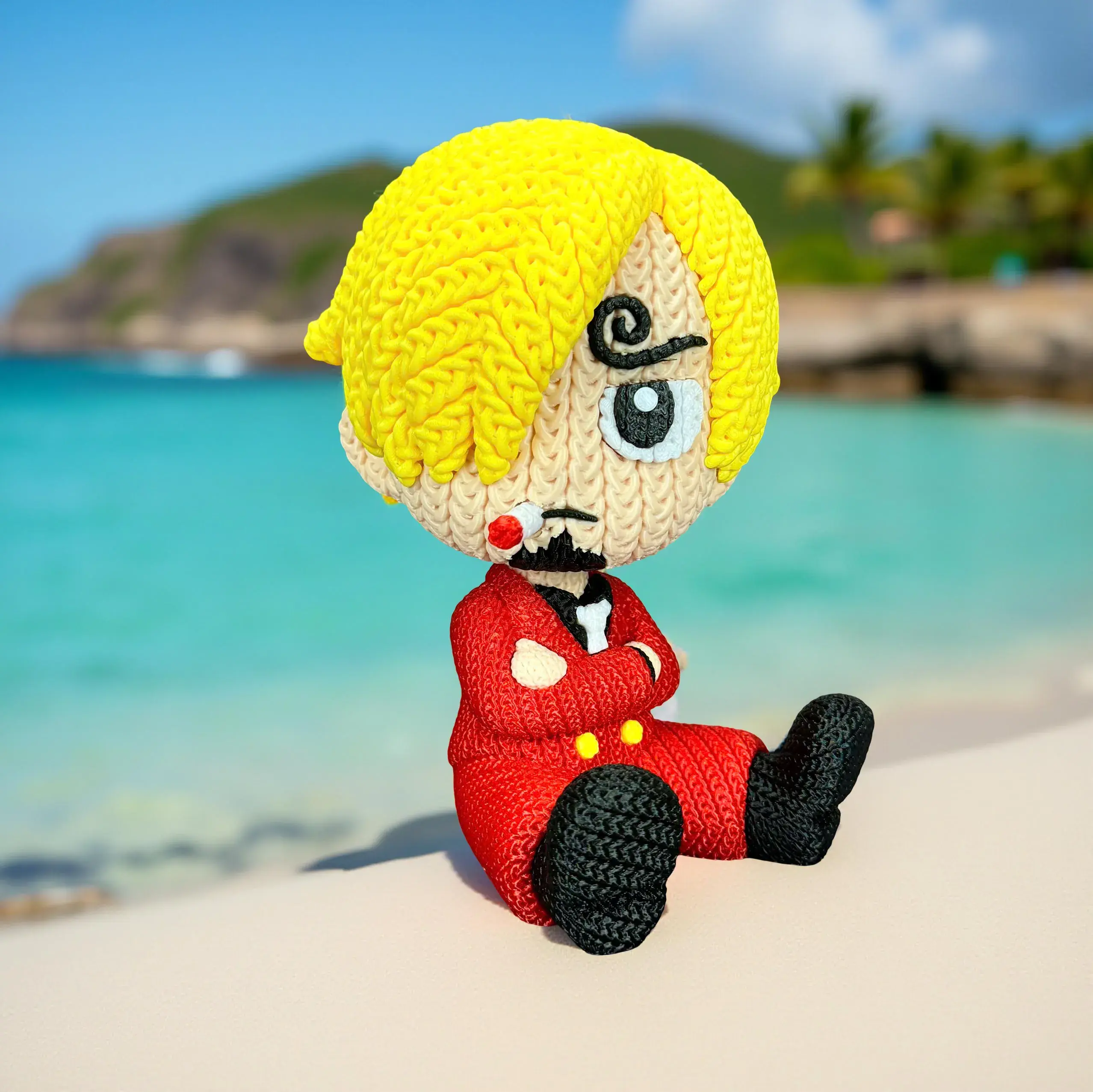 Sanji - Knitted - Crochet - One PIece - Multipart