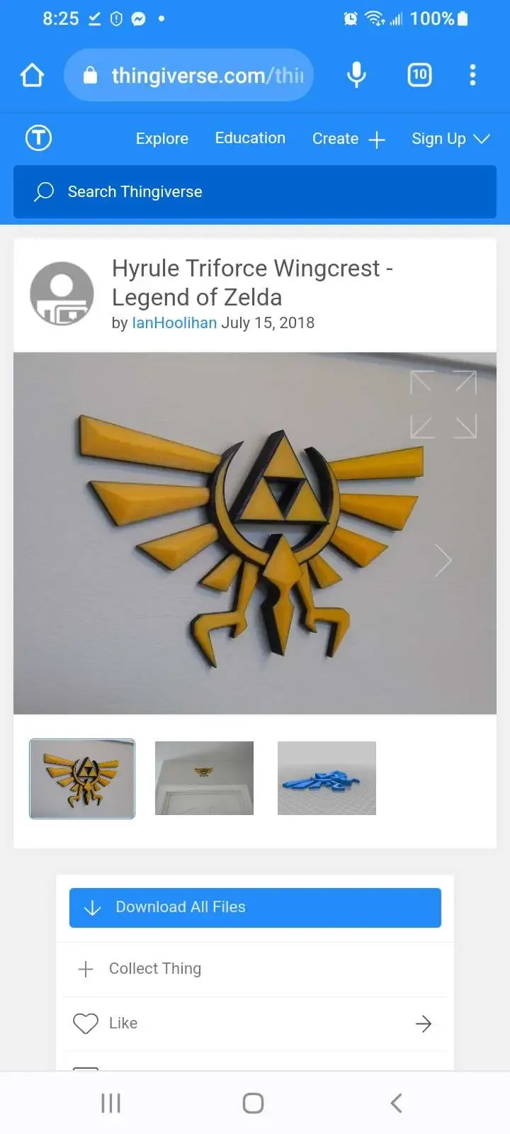 Hyrule Crest для стен