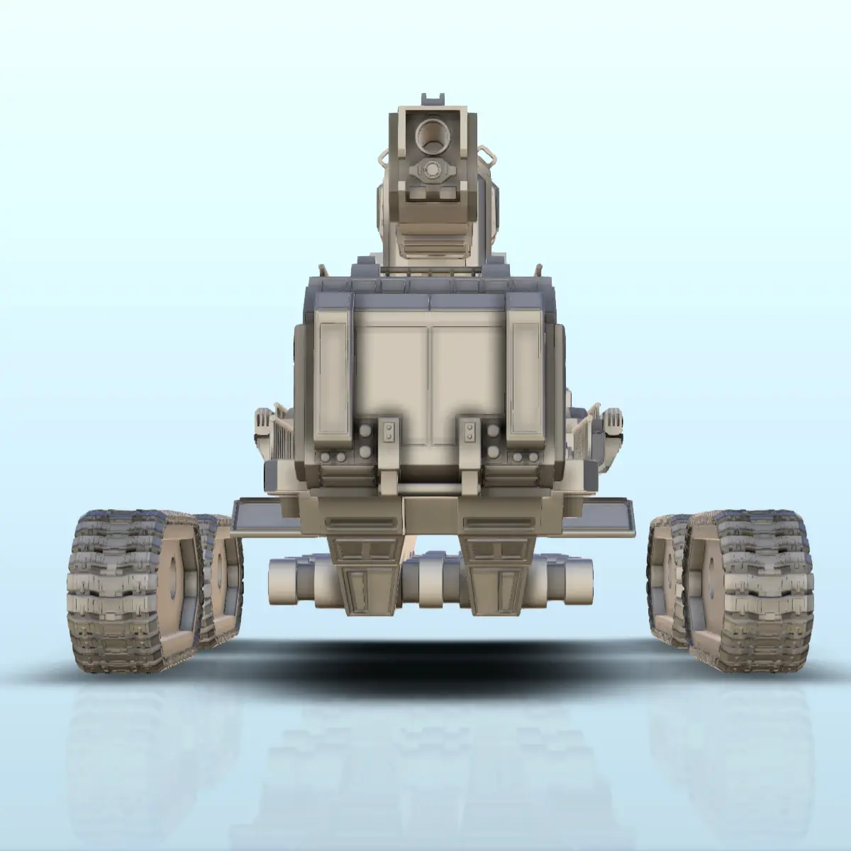 Sci-Fi truck with tracks and laser turret (13) - sci-fi scie