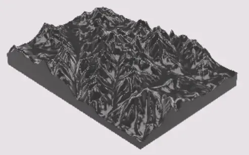Modelo topográfico del Monte Marcy (Keene, NY)