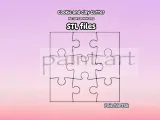 Puzzle Cookie Cutter, 9 pieces puzzle, kids, Baking-8
