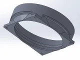 Support de filtre rond et ventilateur 80 x 80mm-1