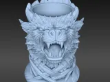 Wolf dice cup-2