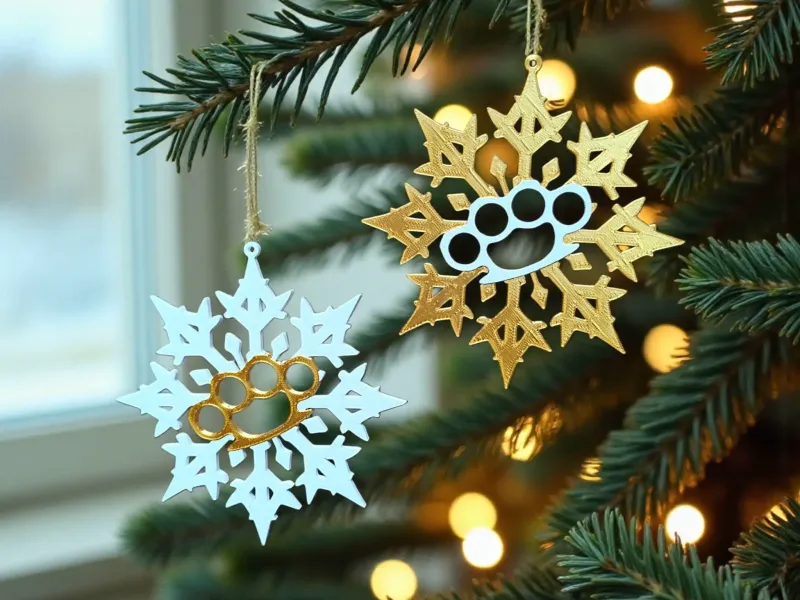 Christmas tree ornament "Brass knuckles"
