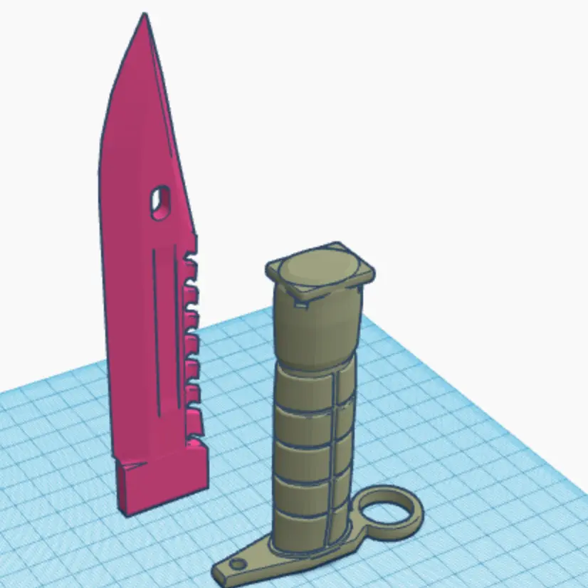 k-bar knife model (training knife)