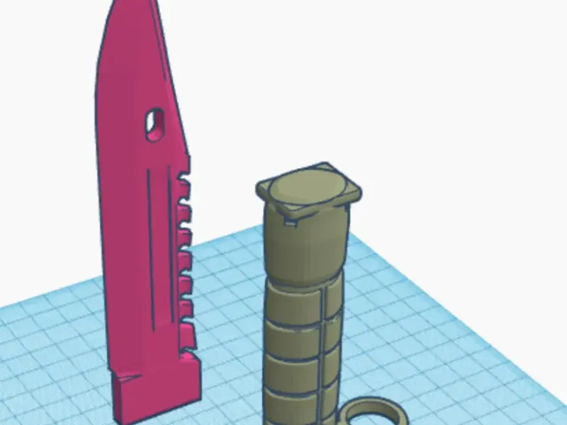 k-bar knife model (training knife)