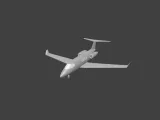 Private Jet Low Poly-0