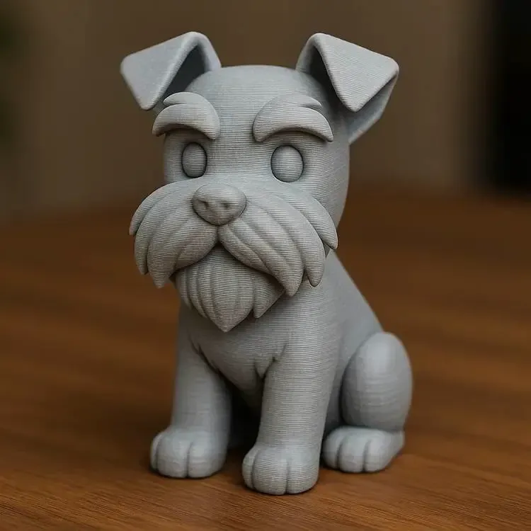 Schnauzer Dog Cute Figure