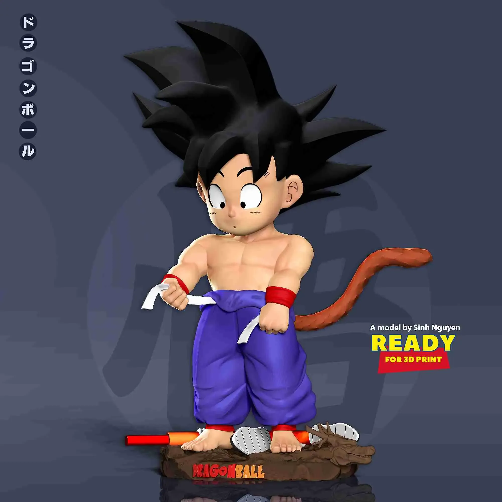 Kid Goku - Ready for fishing