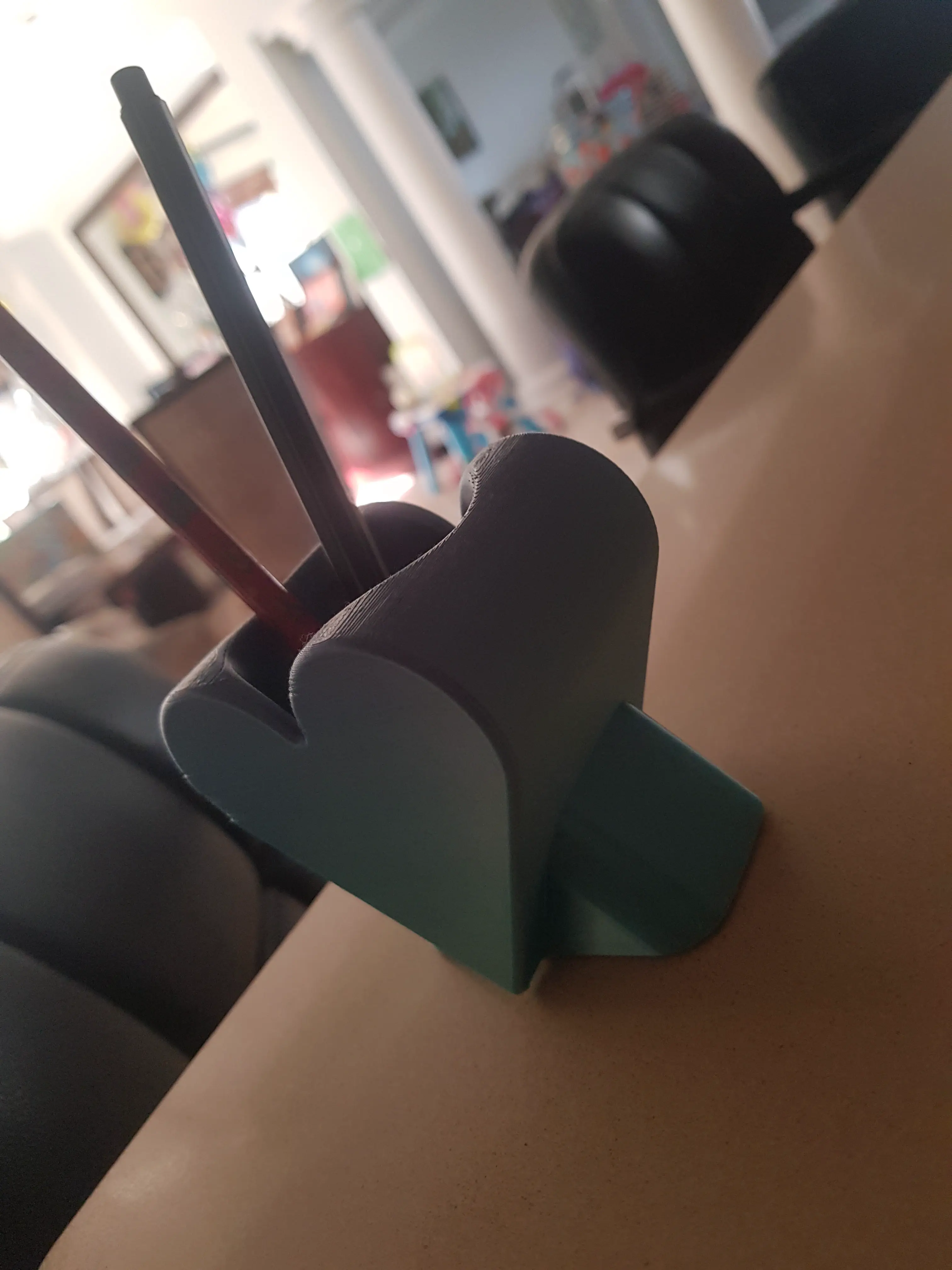 Free Home Decorations Ornaments Stl Download Heart Pencil Holder By