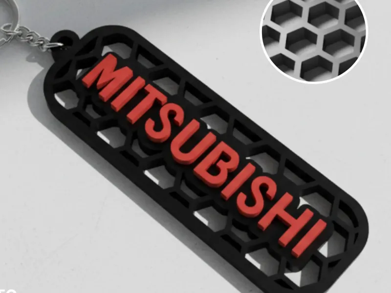 Mitsubishi logo sleutelhanger