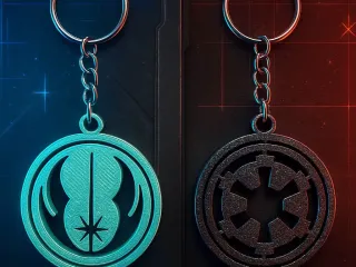 Star Wars - Rotating KeyChain - Easy Print - Free