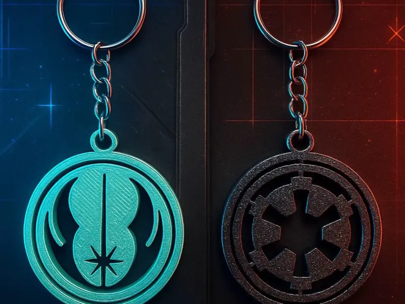 Star Wars - Rotating KeyChain - Easy Print - Free