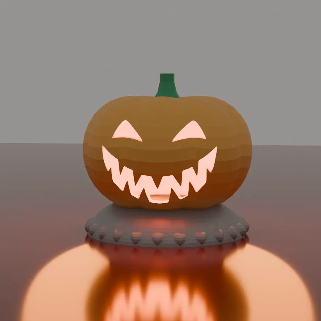 Halloween Tea Light Pumpkin Model