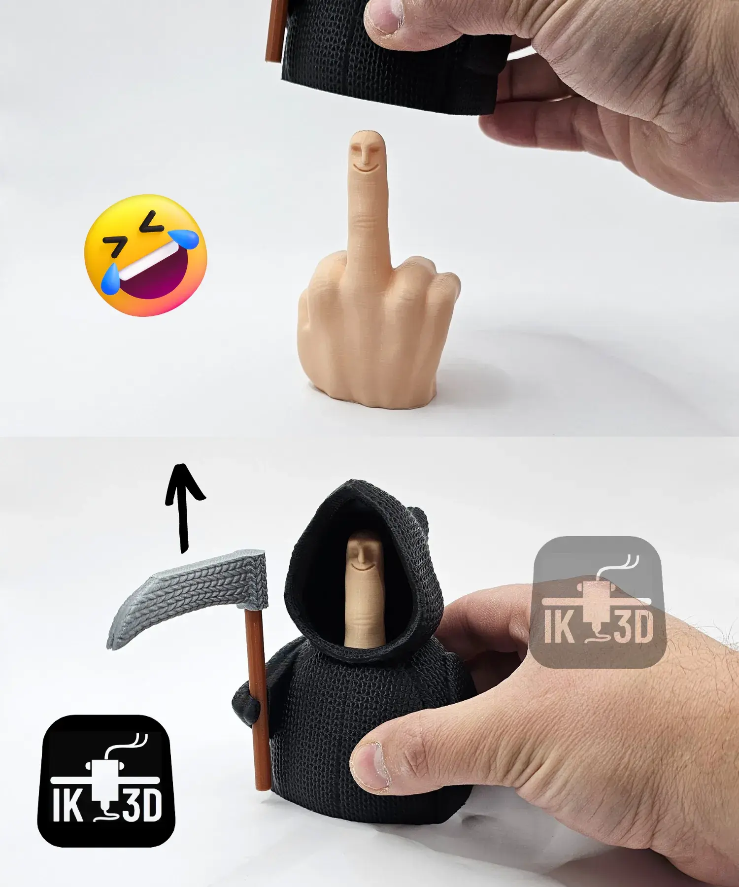 Mr Nice Guy Knitted Grim Reaper / No Supports