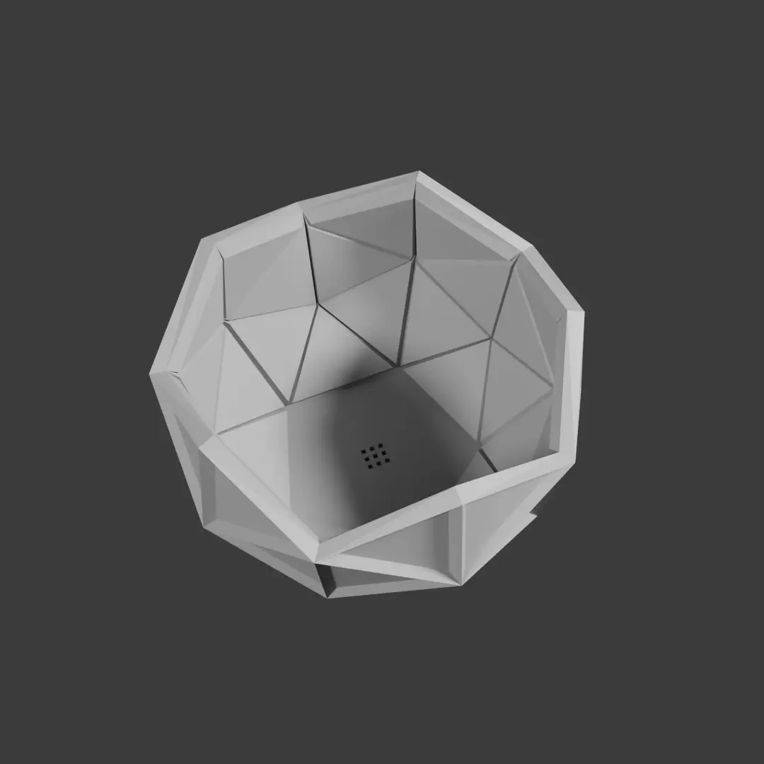 Geodesic cactus pot planter
