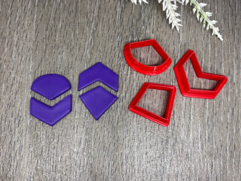 CHEVRON CLAY CUTTER SET